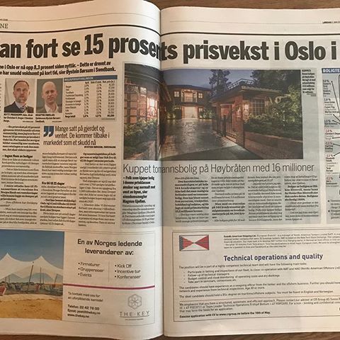 Boligprisene i Oslo opp 8,3% siden nyttår.  Eiendom Norge er overrasket.. undertegnede er ikke det.. helt i tråd med forventningene. Det som overrasker er det stadig minkende utbud av boliger.  Ukentlig selges det fler boliger enn det legges ut. Ingen grunn til å vente med å kjøpe.. DET BLIR IKKE BILLIGERE.